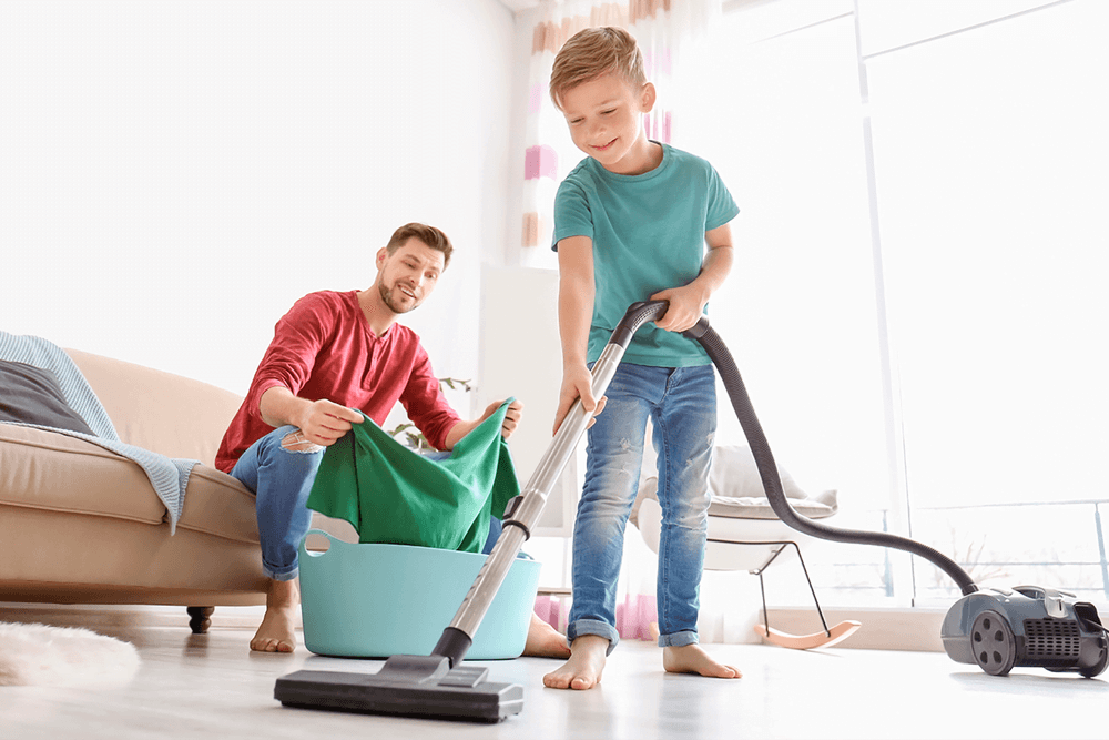تمیزکردن خانه - تمیزکردن خانه - تمیزکردن خانه های دارای فرزند